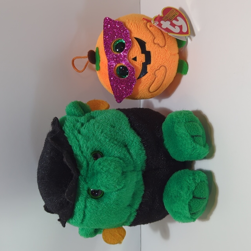 Halloween Ty halloweenie beanies mystery 1994 puffkins Frankenstein Stitch